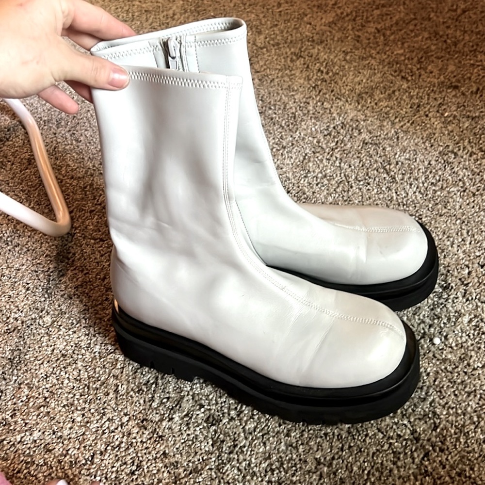 jeffrey campbell gray platform boots